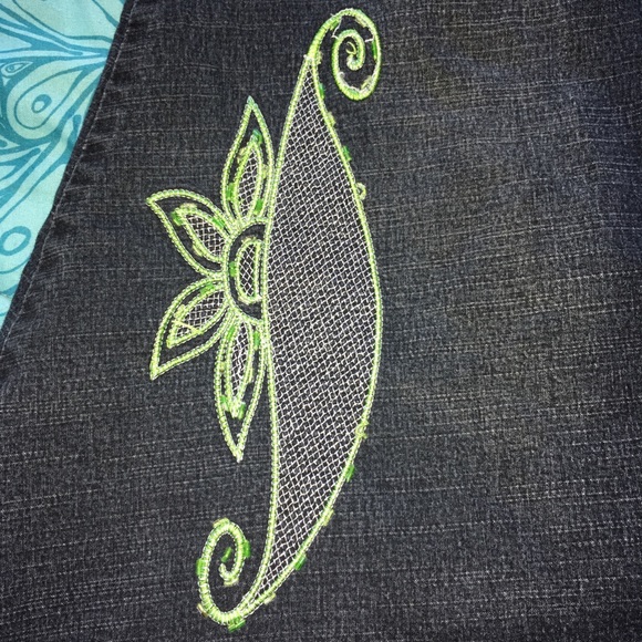 πHP!π Vintage Seven Star Fishtail Jean Skirt - Picture 2 of 8